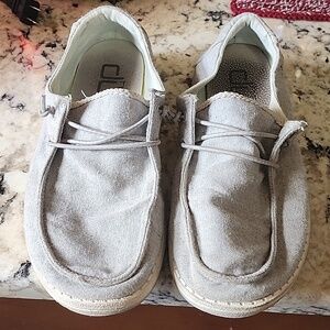 Hey Dude, grey, size 7